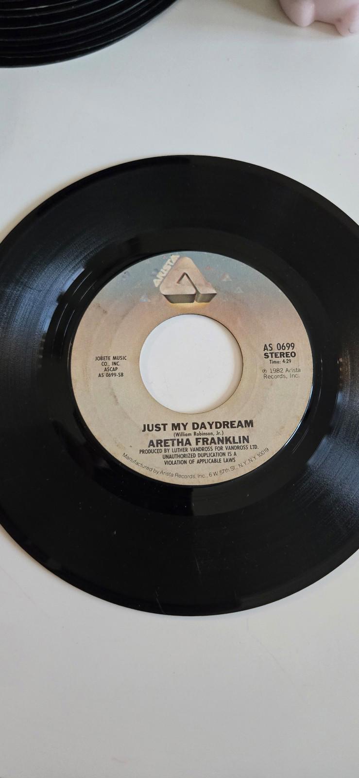 7-inch vinyl 45 RPM LP Aretha Franklin's "Jump to It" single. Just My Daydream