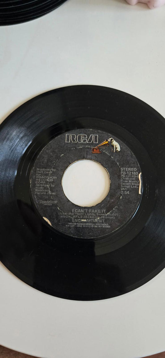 7" Vinyl LP 45 Rpm I Cant Fake It, Enchantment - "Moment of Weakness".