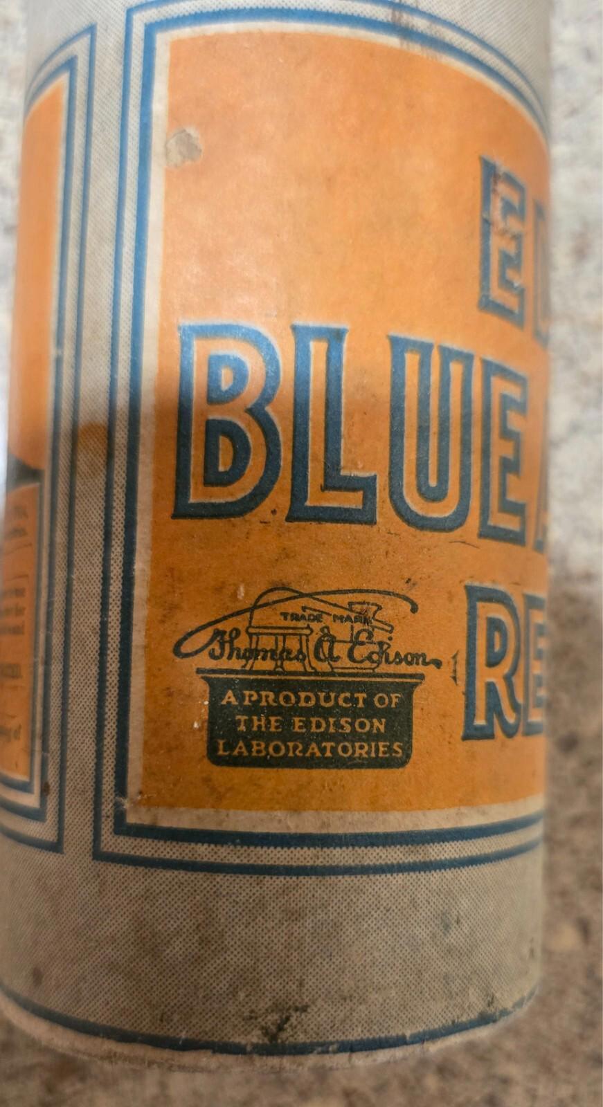 Lot of 7 Vtg  Edison Cylinder Records Blue Amberol 1901, 4158, 4082, 3630, 2029