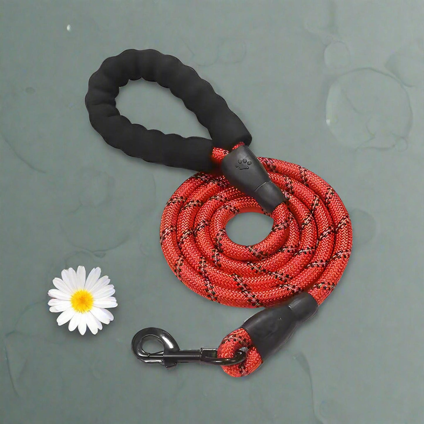 5' Braided Nylon Leash: Durable & Reflective for Dogs Goat Horse Cat Duck Clip