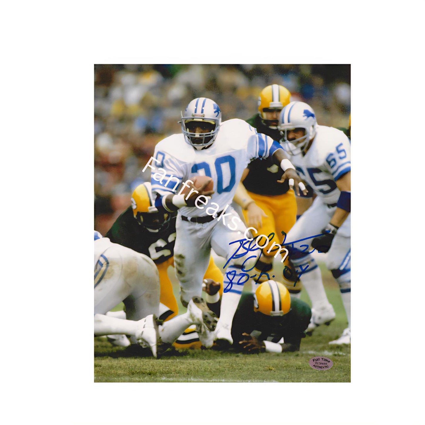 Billy Sims Detroit Lions Autographed 8x10 Photo Reprint