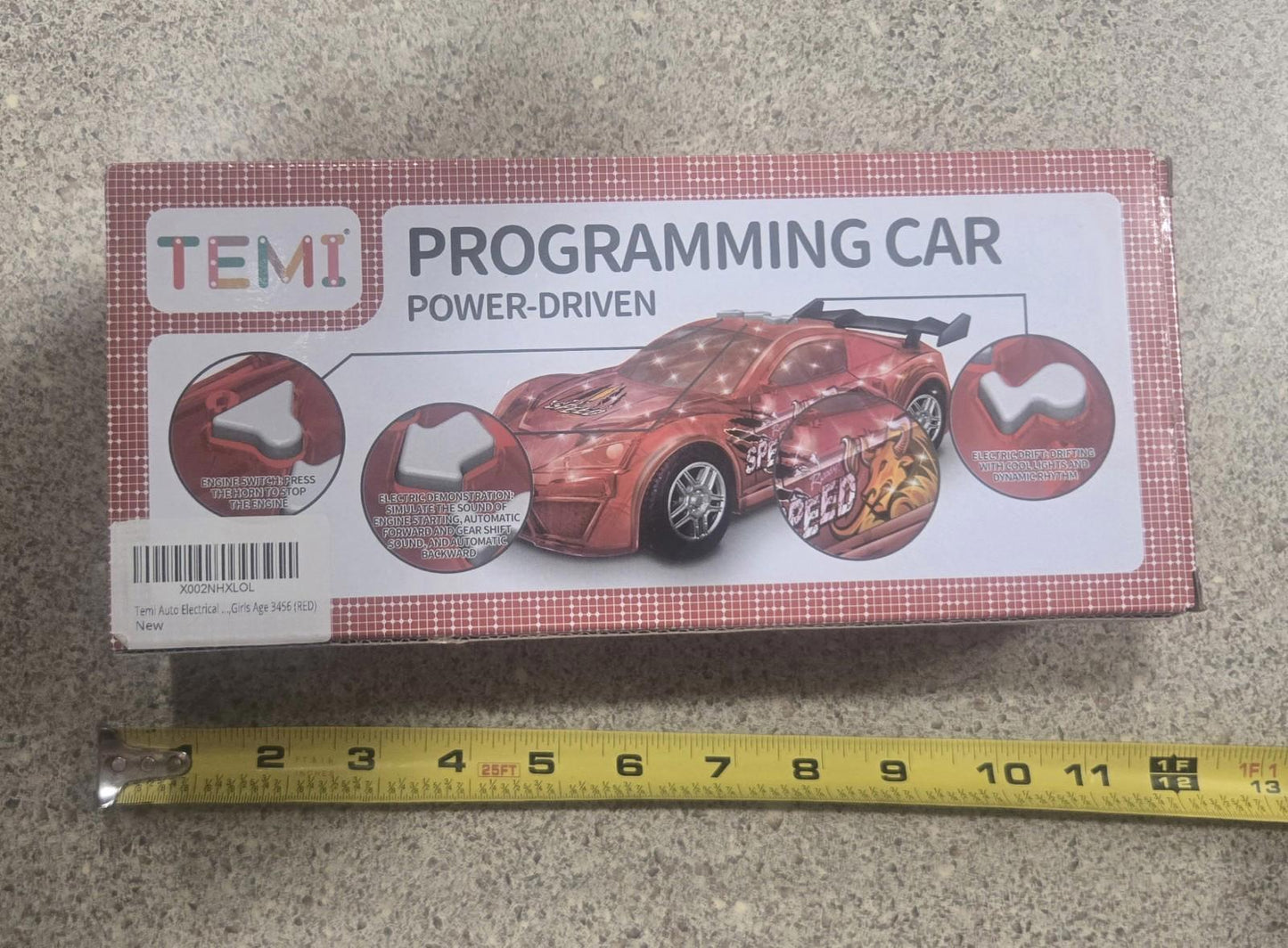 Temi Programming Car Power Drivin Red