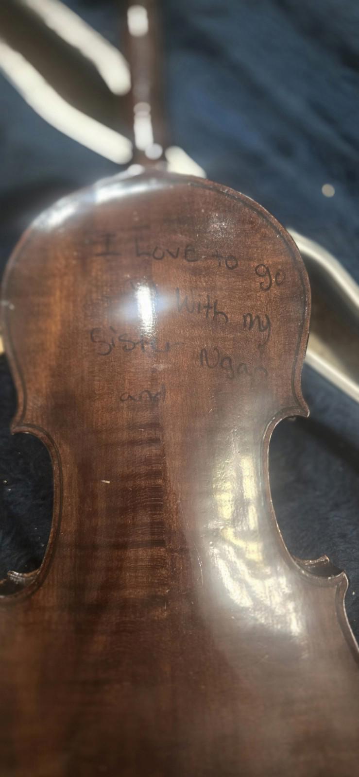 Antique Violin Marked "Antonius Stradivarius Cremonensis Faciebat Anno 1736" 3/4