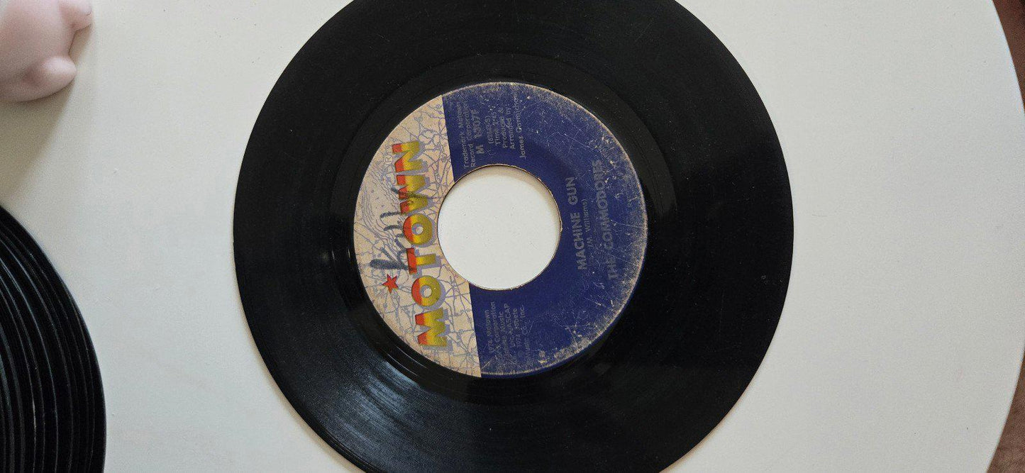 7-inch 45 RPM Vinyl "Machine Gun" "There's A Song In My Heart" The Commodores