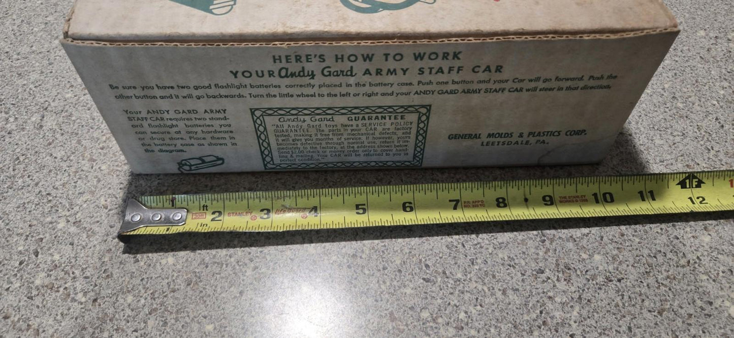 Motor Powered steering Army Staff Car Andy Gard Remote Control Car