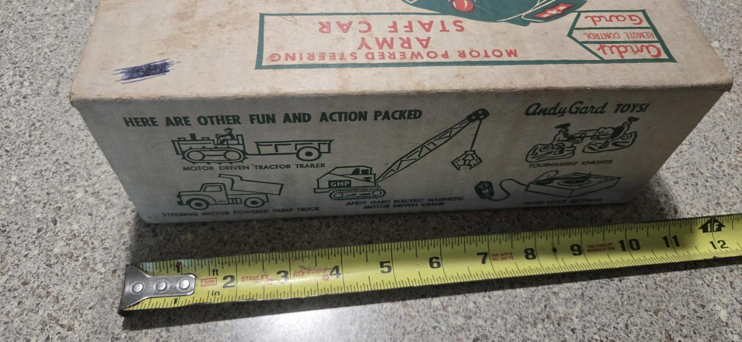 Motor Powered steering Army Staff Car Andy Gard Remote Control Car