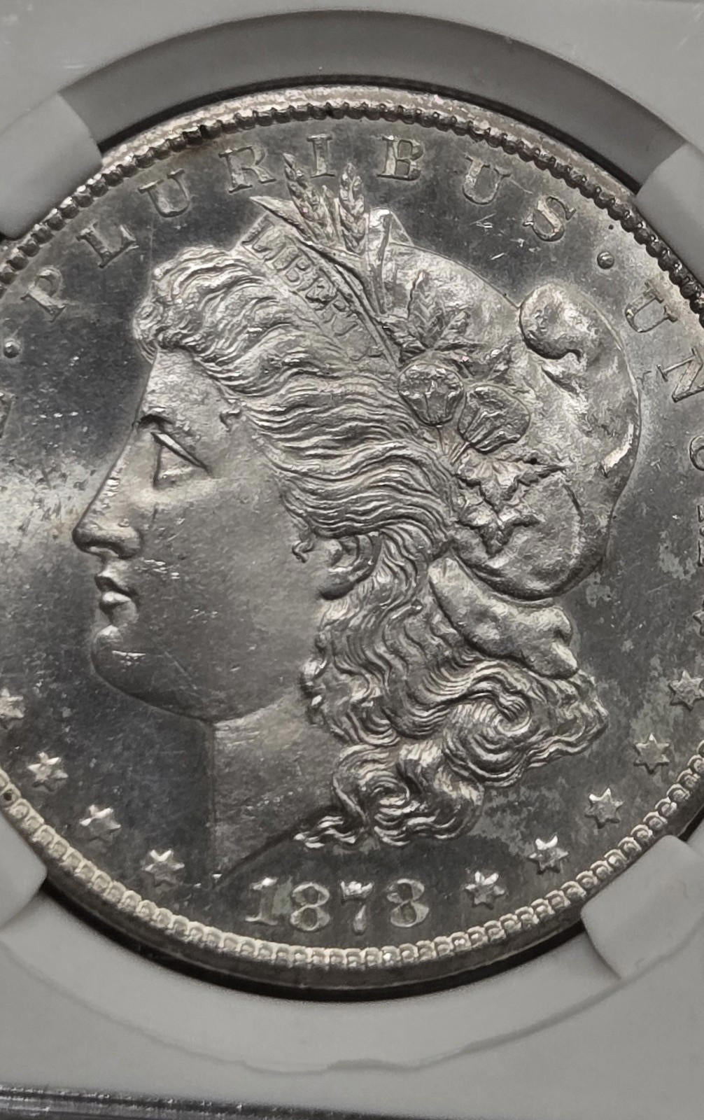 1878-CC $1 Morgan Silver Dollar 66 PL Coin Bullion Antique Brilliant MS Certifie