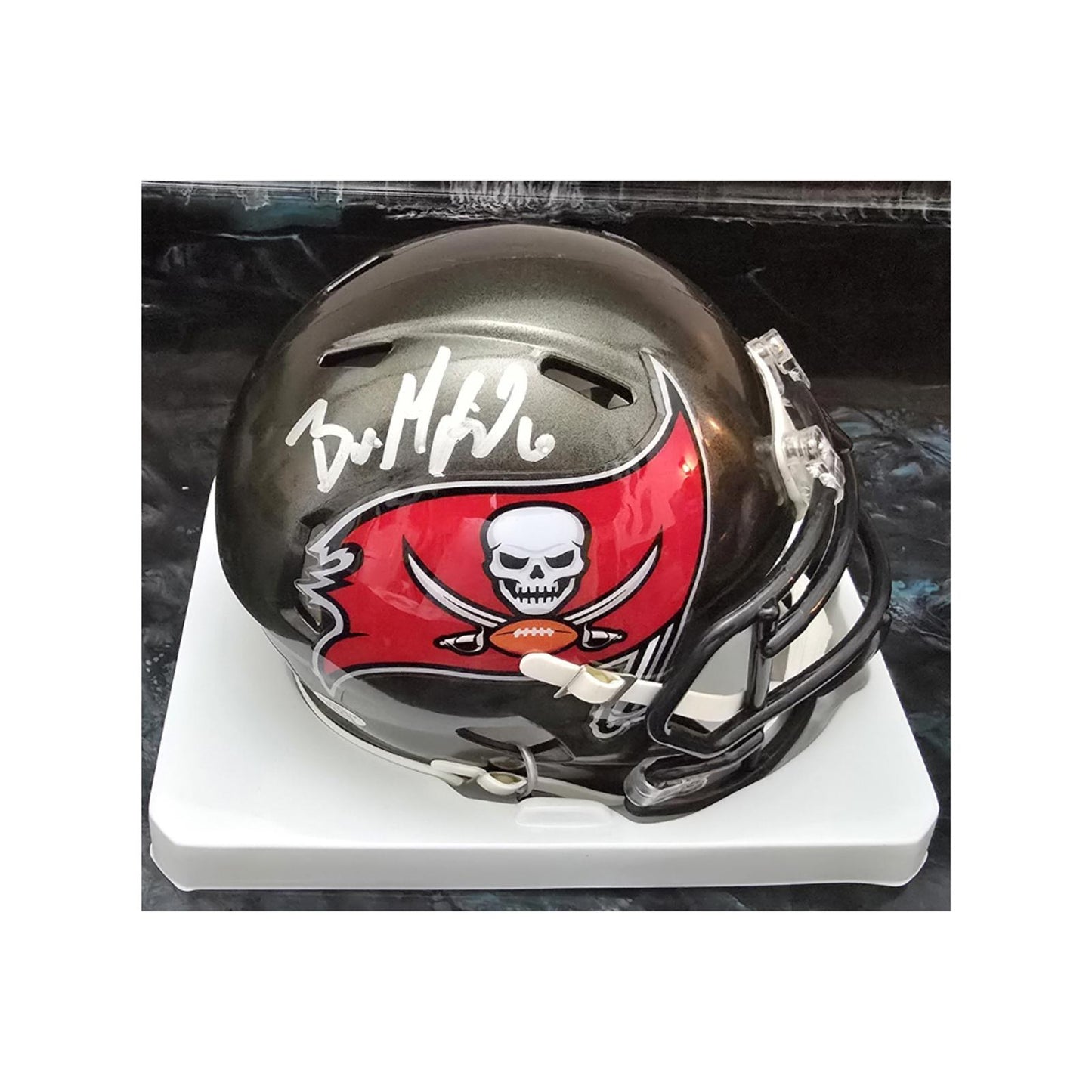 Baker Mayfield of the Tampa Bay Buccaneers autographed mini helmet With COA
