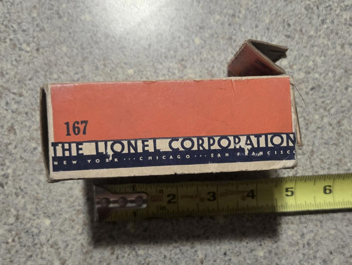 Vintage Lionel Trains O Scale #167 Whistle Controller Made In Usa With Box Black O Guage