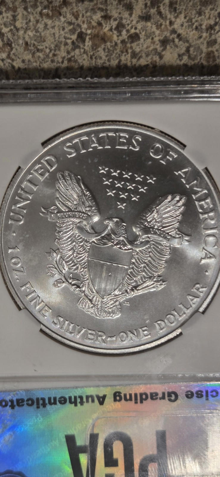 1999 $1 Silver American Eagle PGA 70 Coin Bullion Certified MS Sealed Brilliant