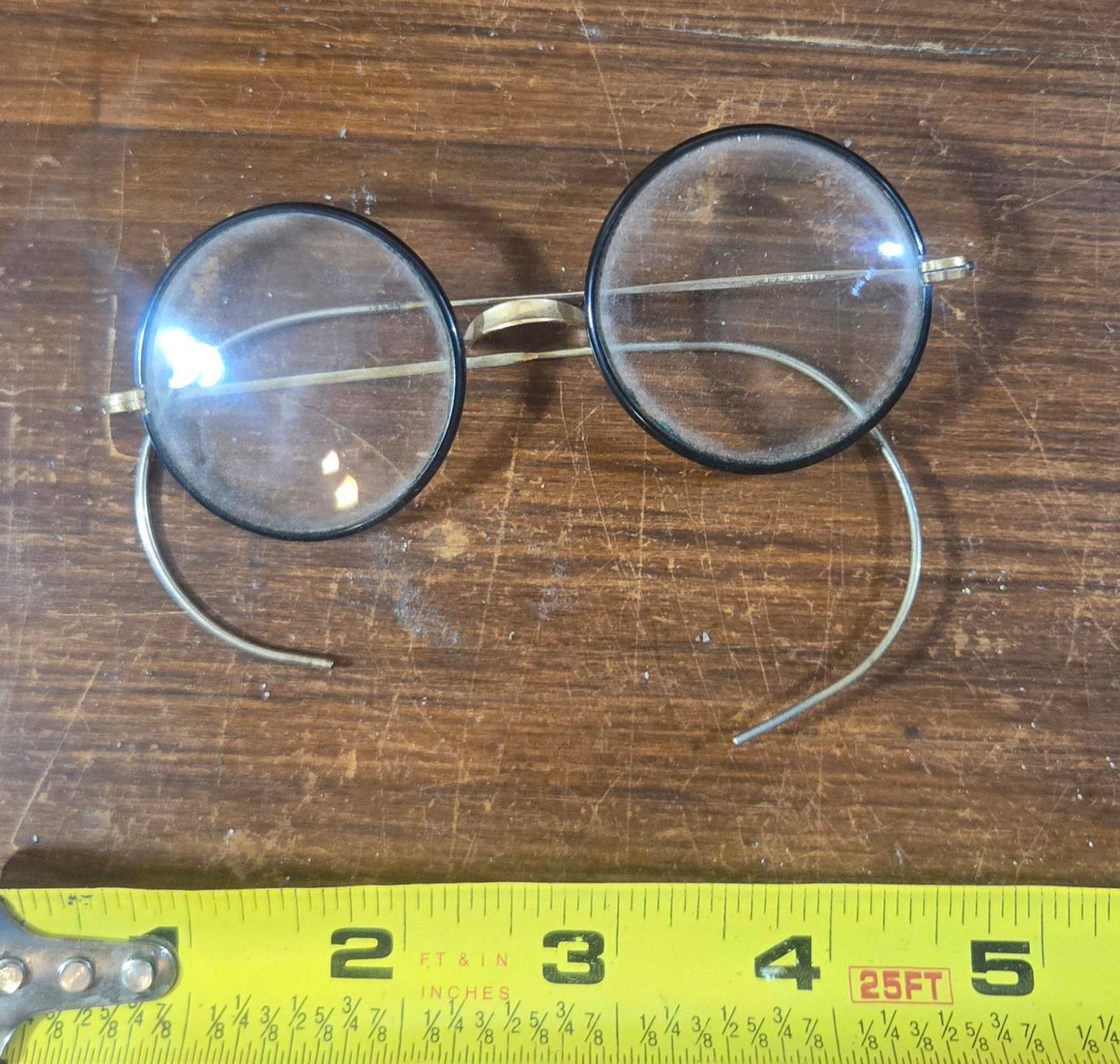 Antique 1920's Bausch & Lomb "Artshel" Aristocrat spectacles Gold Filled w/ Case