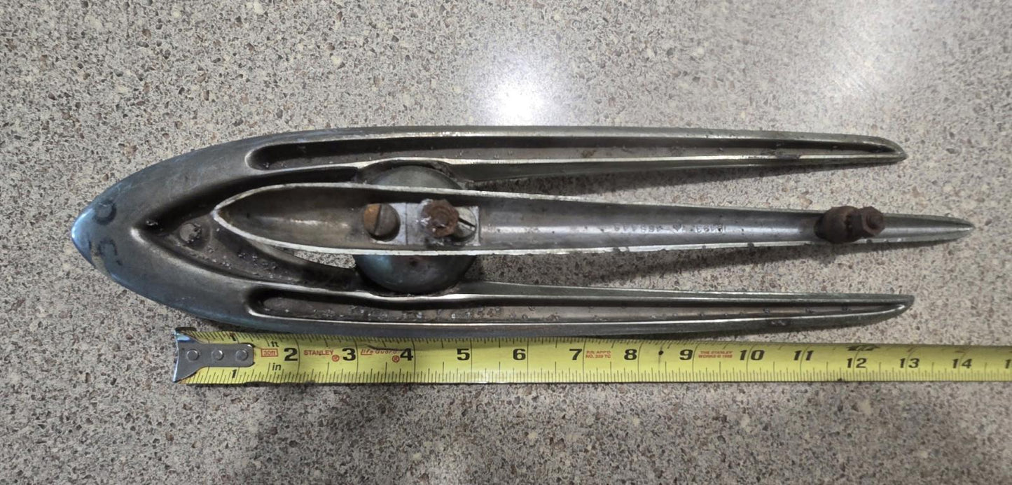 1955 Packard Patrician VTG Hood Ornament 10493 466446 Car Silver Chrome Art Deco