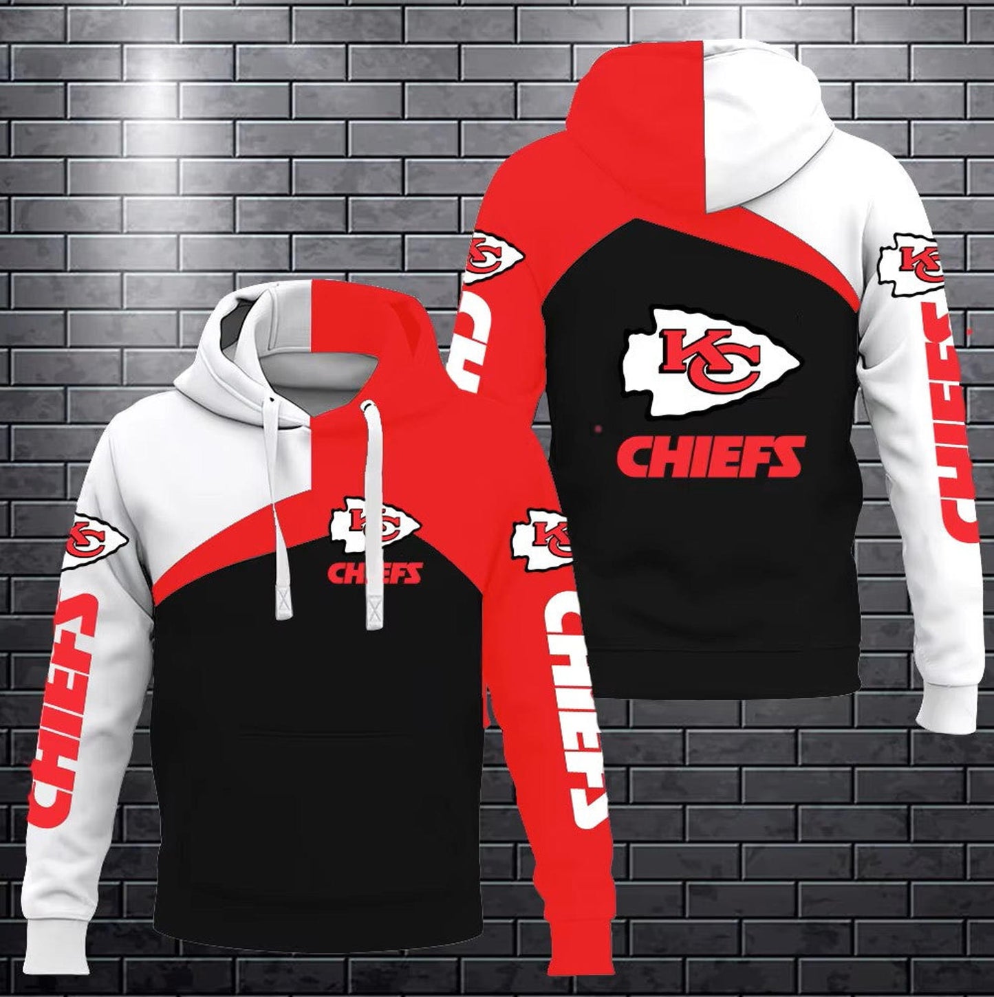 Men's NFL Sideline Athletic Stack Performance Pullover Hoodie