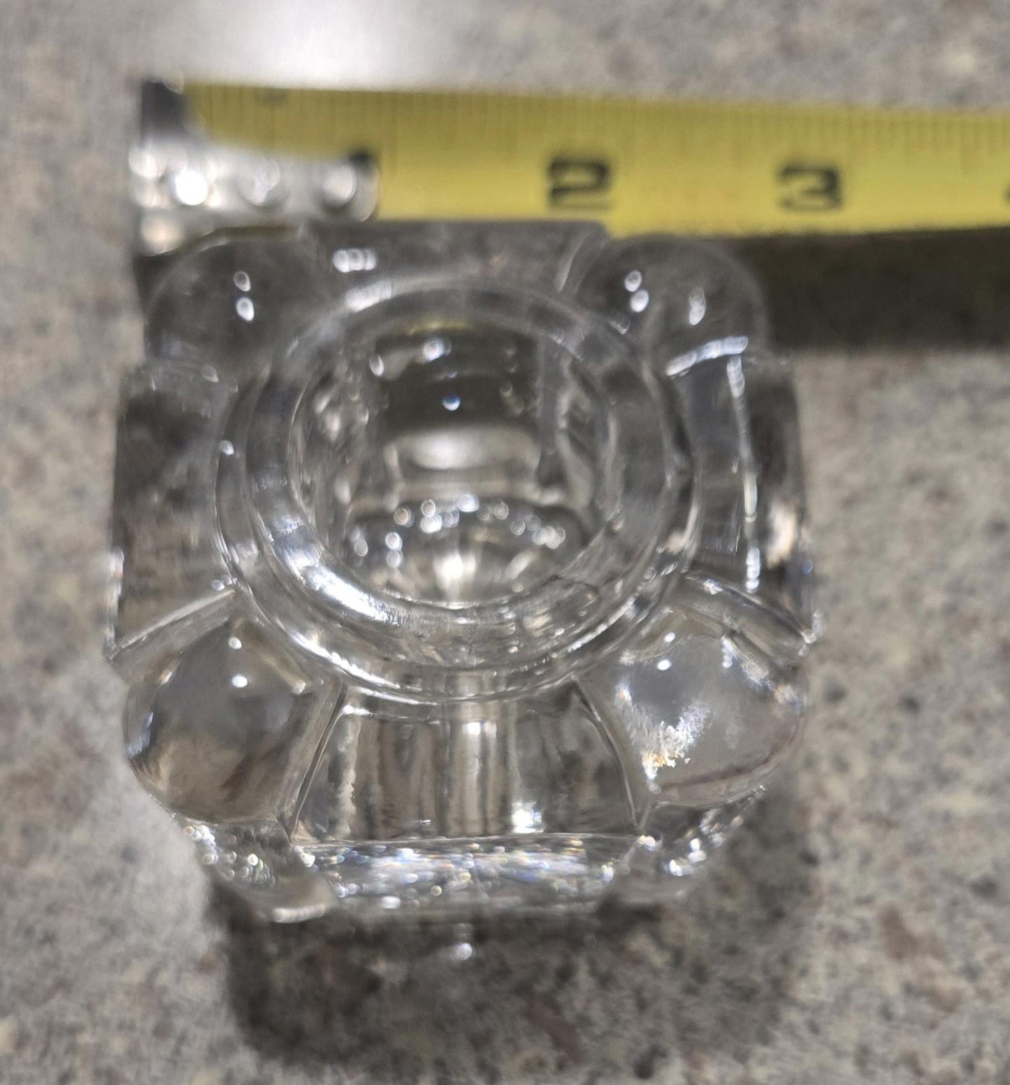 2 Exquisite Cut Glass Ink Wells