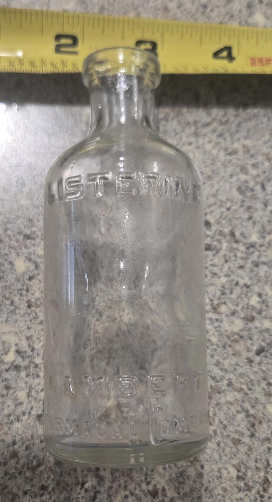 3 PCs Vtg Early 20th Century Bottles Listerine, Milk Of Magnesia, Bromo Seltzer