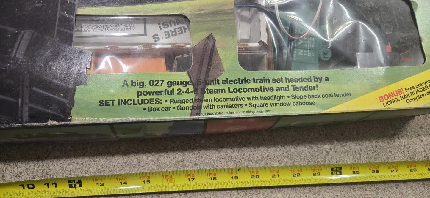 Lionel O27 Guage Freight Flyer 7 Car Electric Train Steam Loco Set/Box