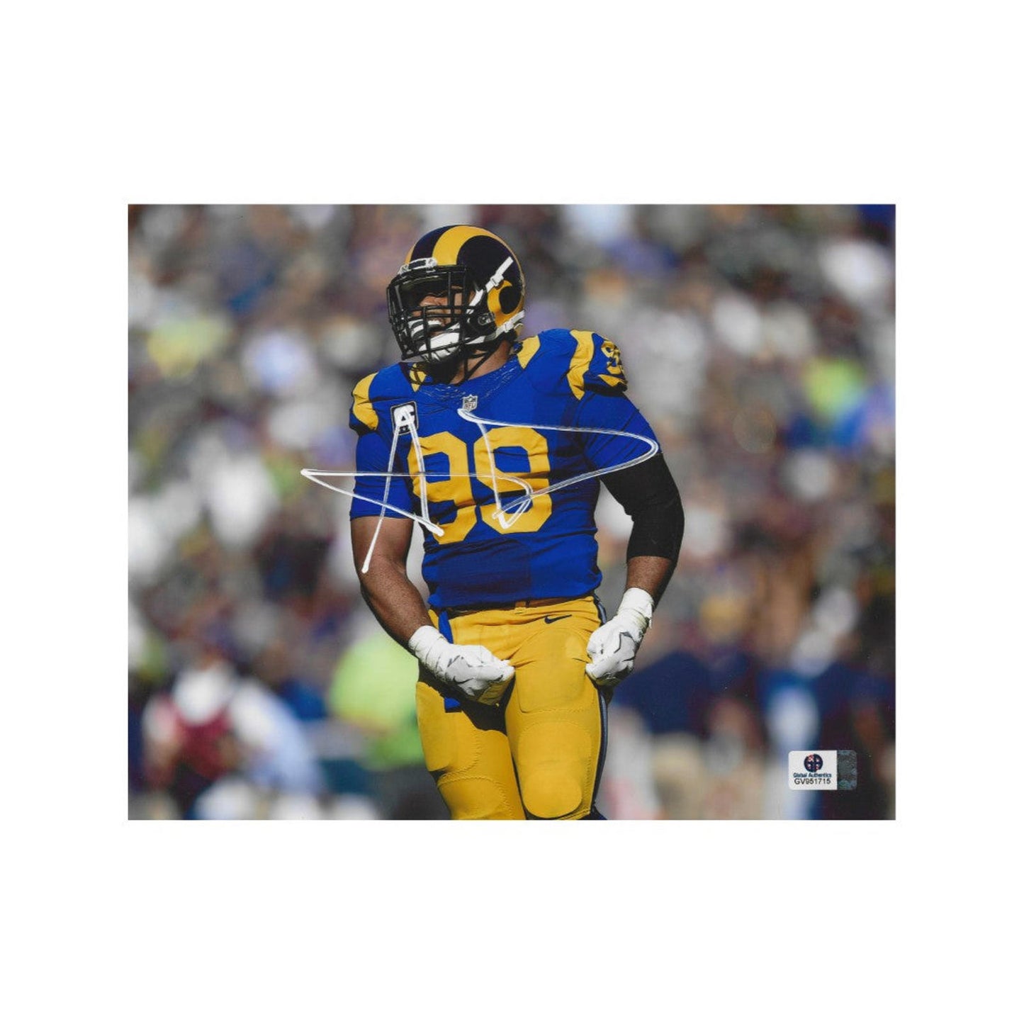 Aaron Donald Los Angeles Rams Autographed 8x10 Photo coa