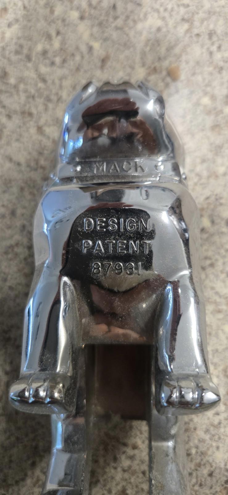 Chrome Mac Truck Bulldog Hood Ornament Emblem With Box 87931 No Base