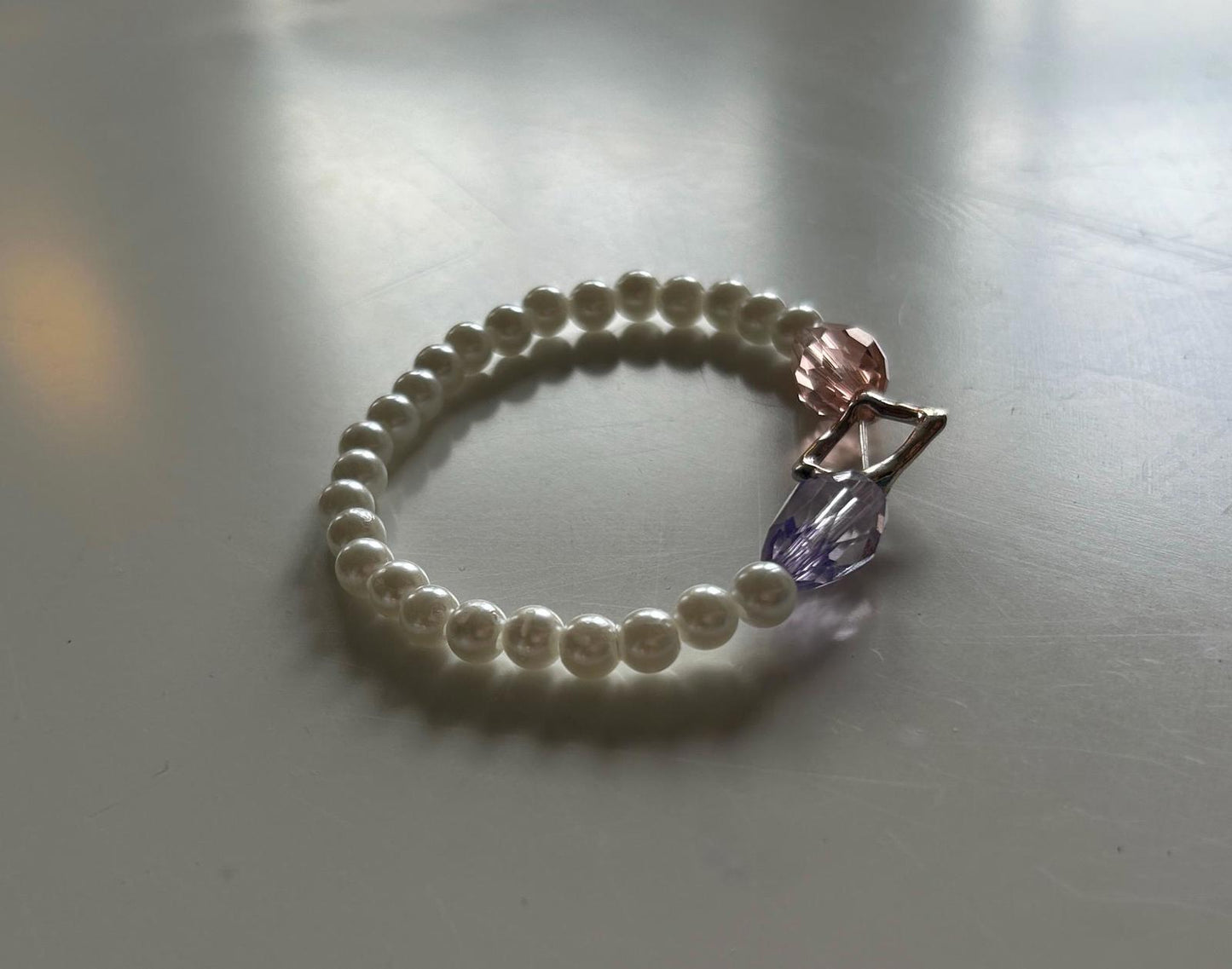 Elegant Pearl Bracelet with Accent Beads  Unique Handmade Jewelry