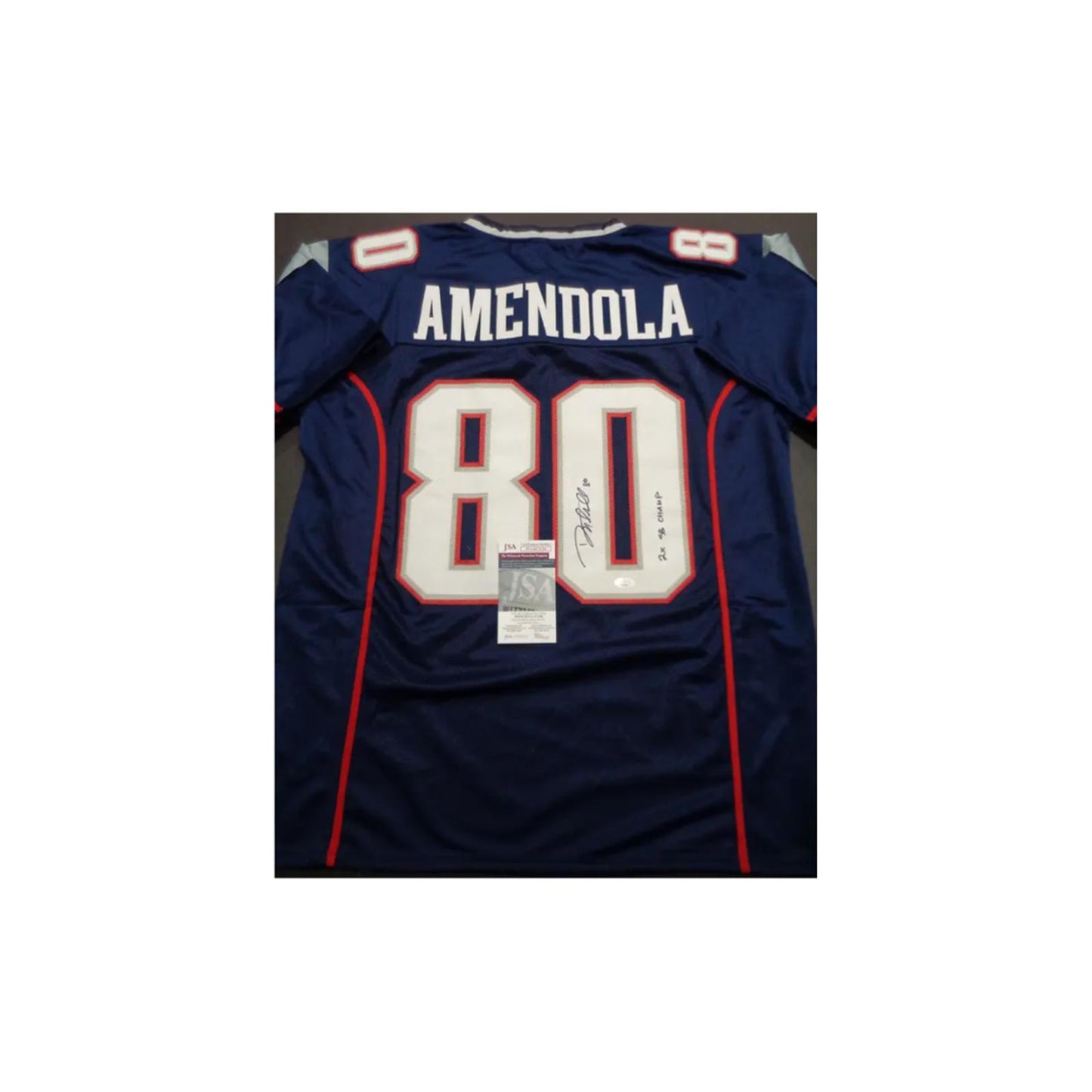 Danny Amendola New England Patriots Autographed Football Jersey With COA