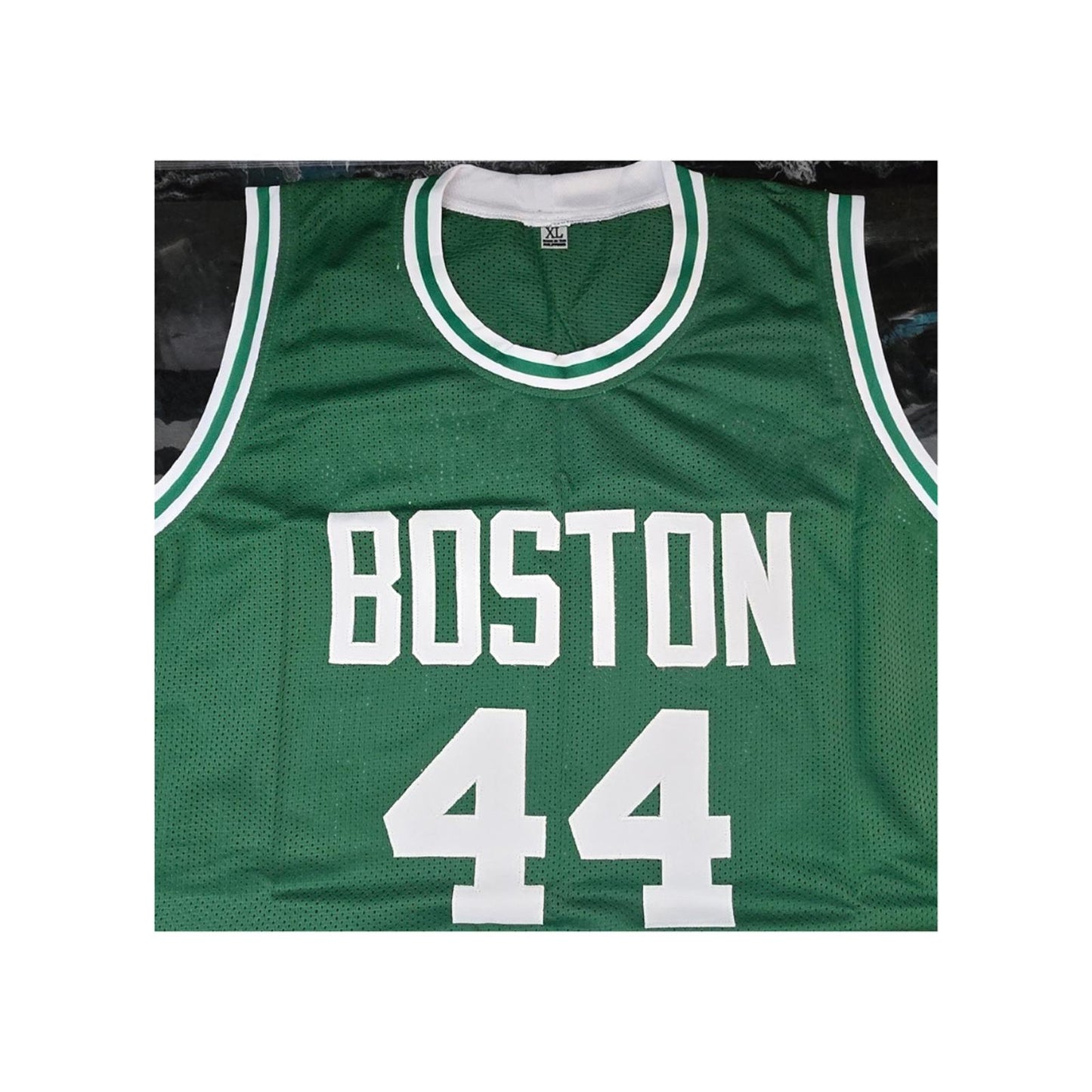 Brian Scalabrine Boston Celtics Autographed & Ins Custom Basketball Jersey coa