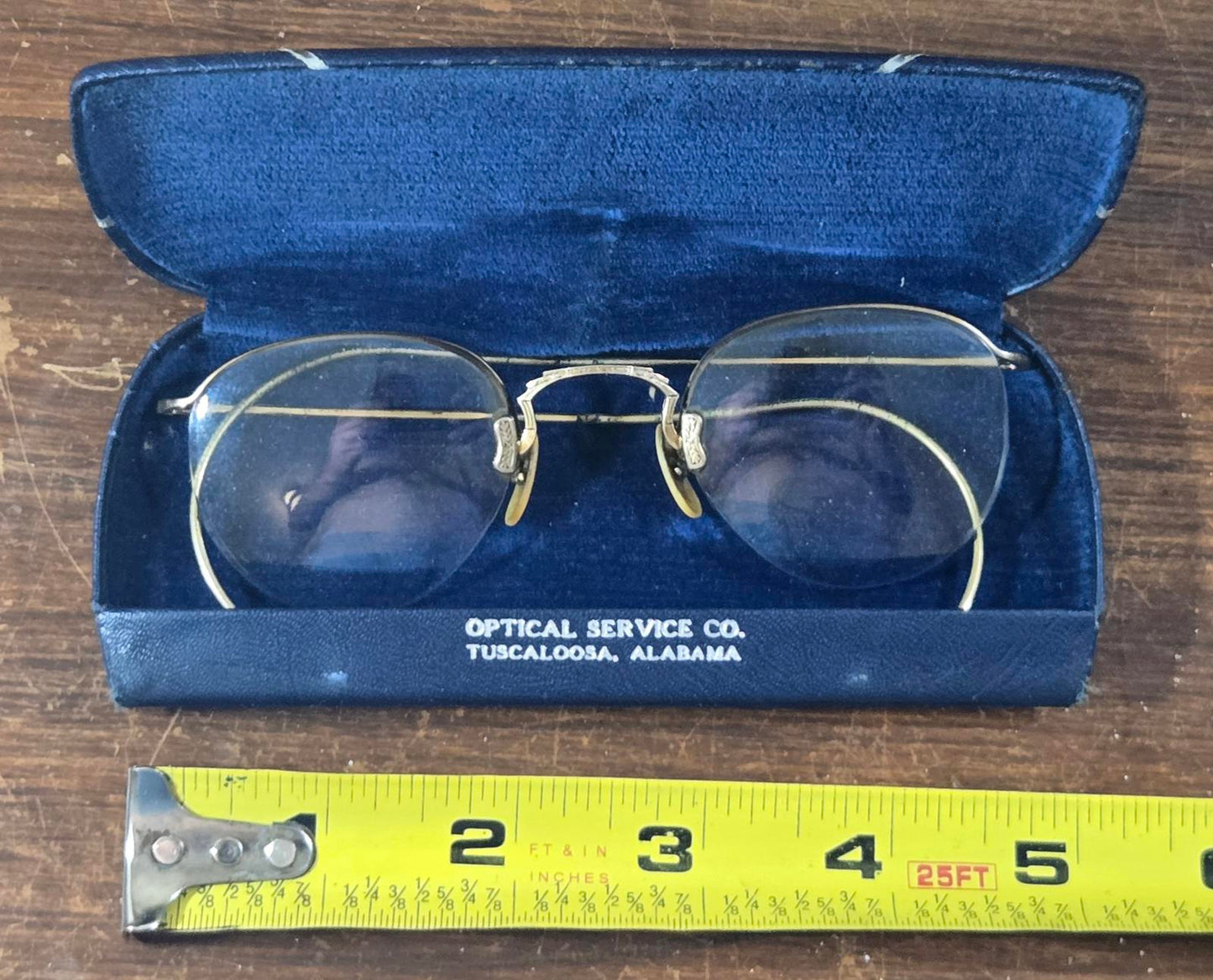 Bausch & Lomb Rimmless Eyeglasses Ful-Vue Gold Filled 1/10 Gold By Weight