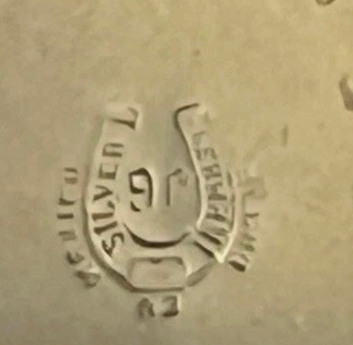 Vtg Handmade German Silver w/ Tiger Eye Gem Stone Belt Buckle JG Hecho En Mexico