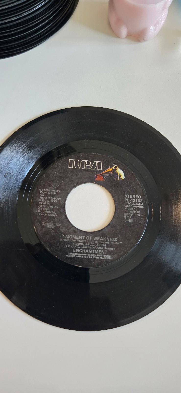 7" Vinyl LP 45 Rpm I Cant Fake It, Enchantment - "Moment of Weakness".