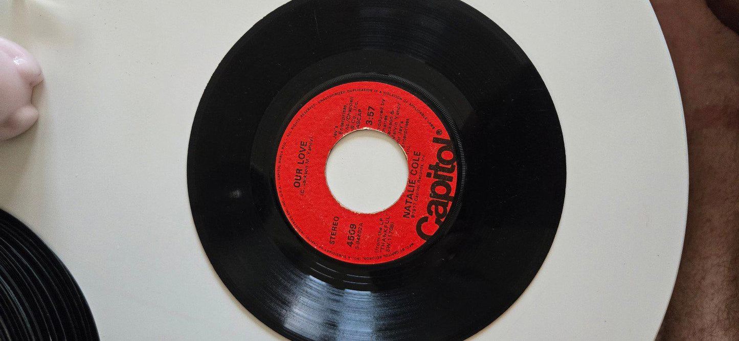 7-inch 45 RPM Vinyl Record "Our Love" "La Costa" By Natalie Cole