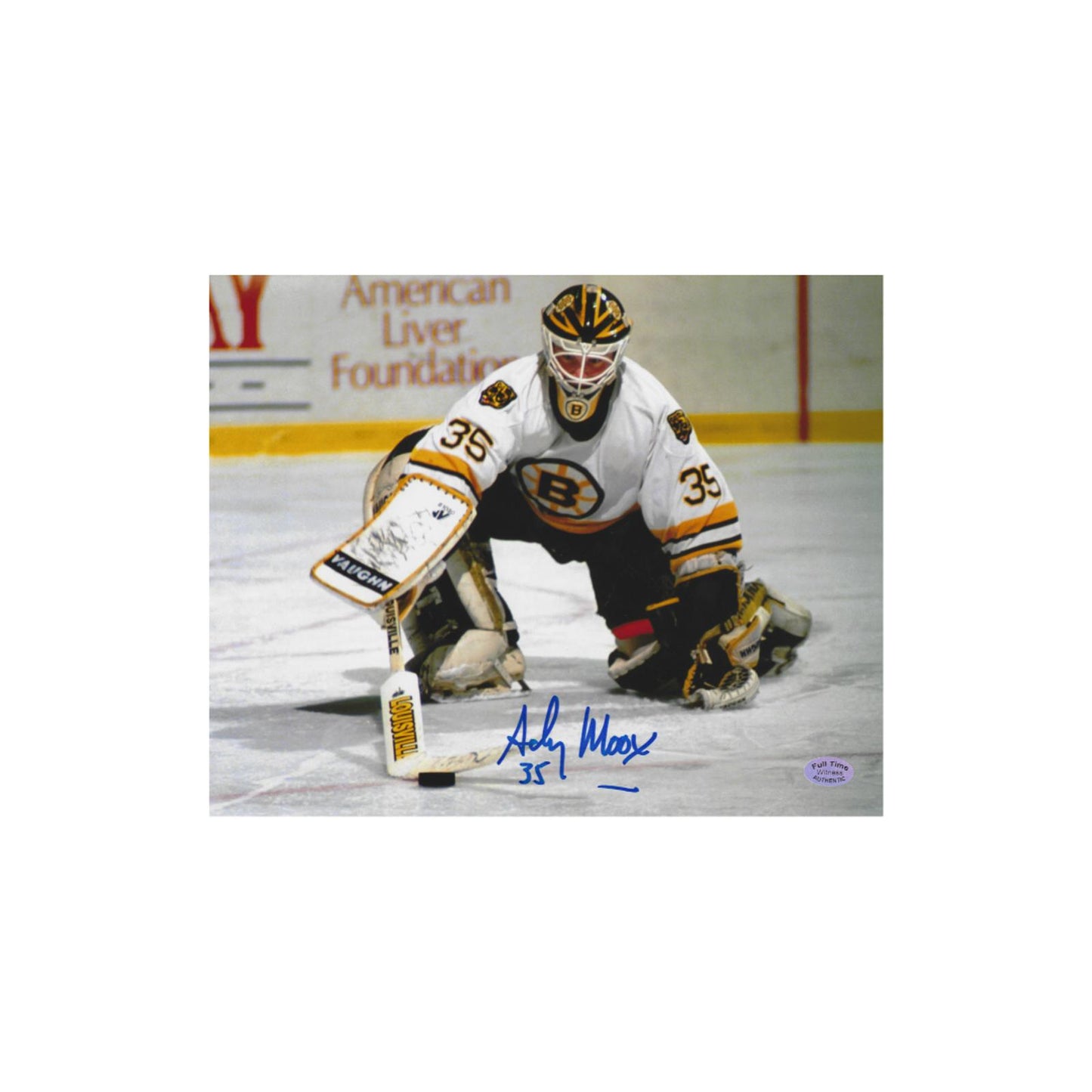Andy Moog Boston Bruins Autographed 8x10 Photo With COA