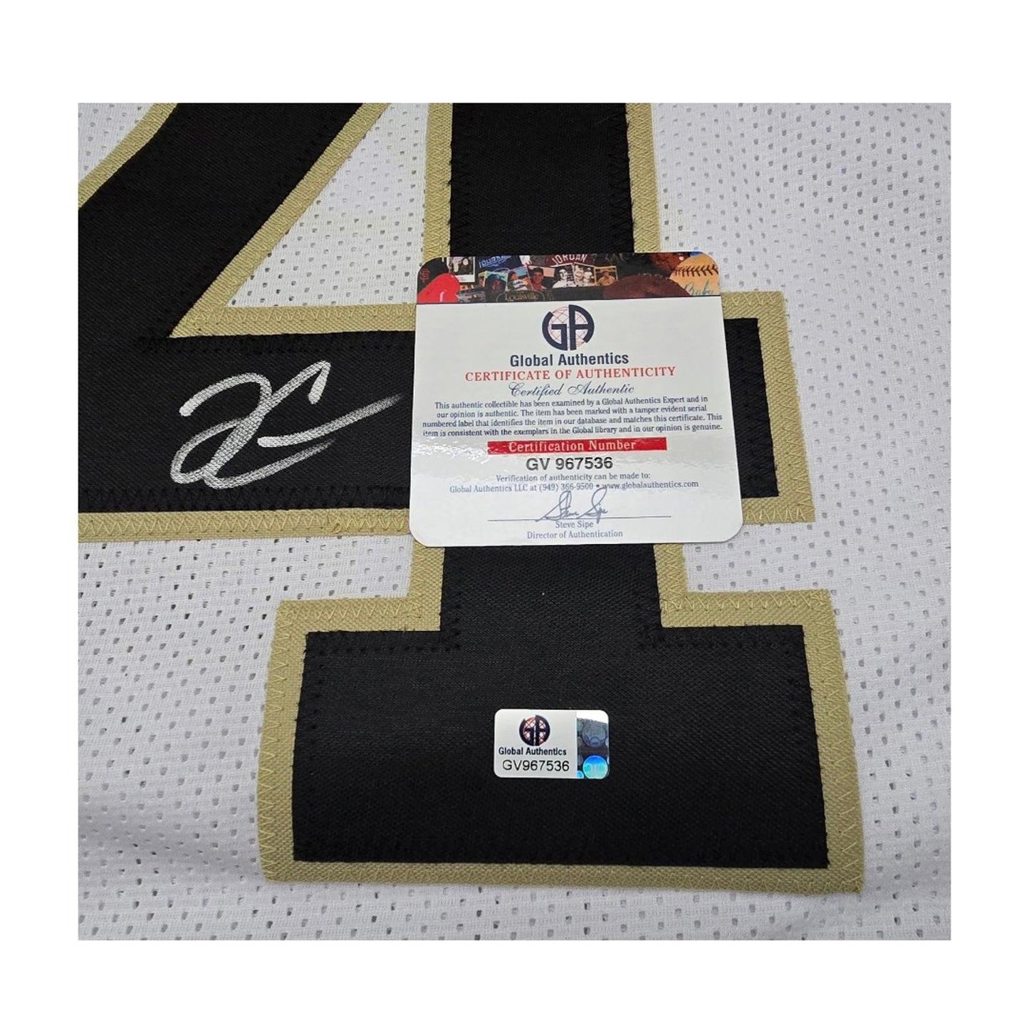Derek Carr New Orleans Saints Autographed Custom Football Jersey coa