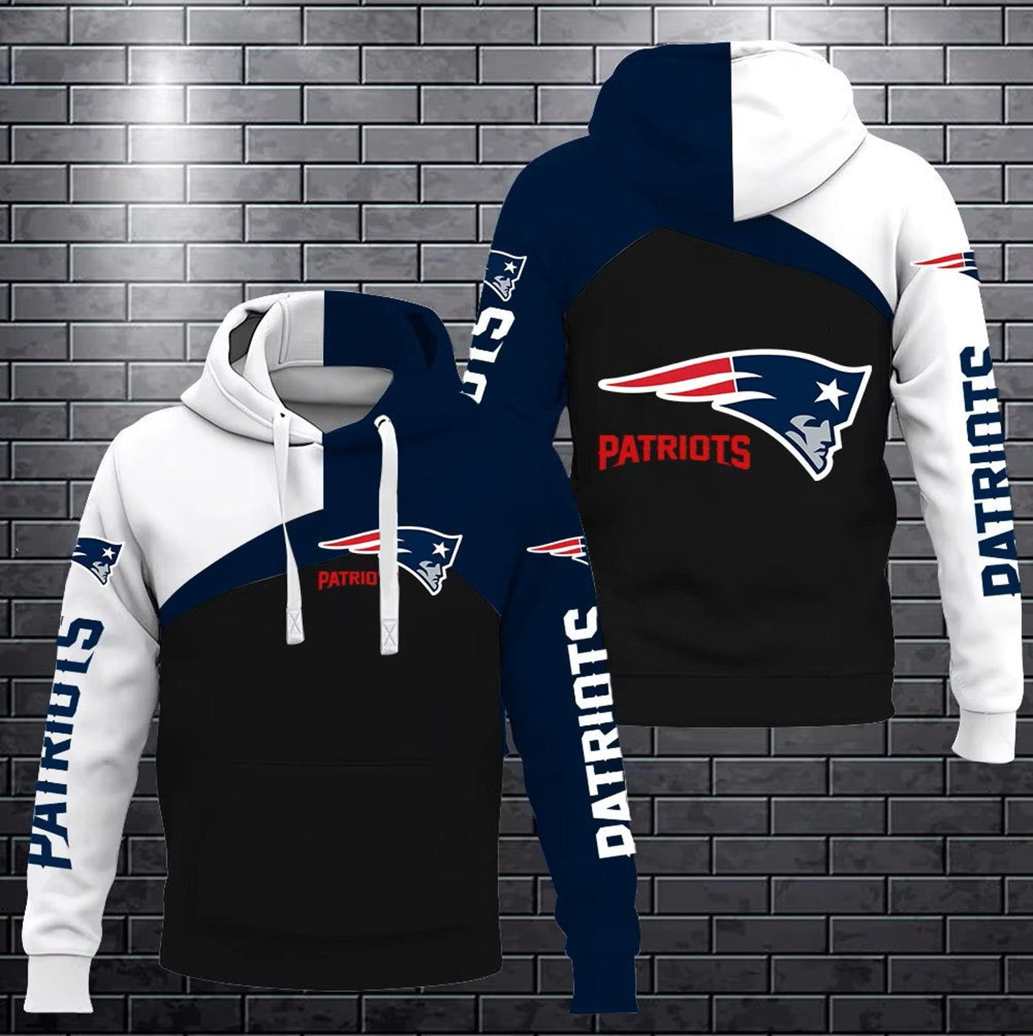 Men's NFL Sideline Athletic Stack Performance Pullover Hoodie