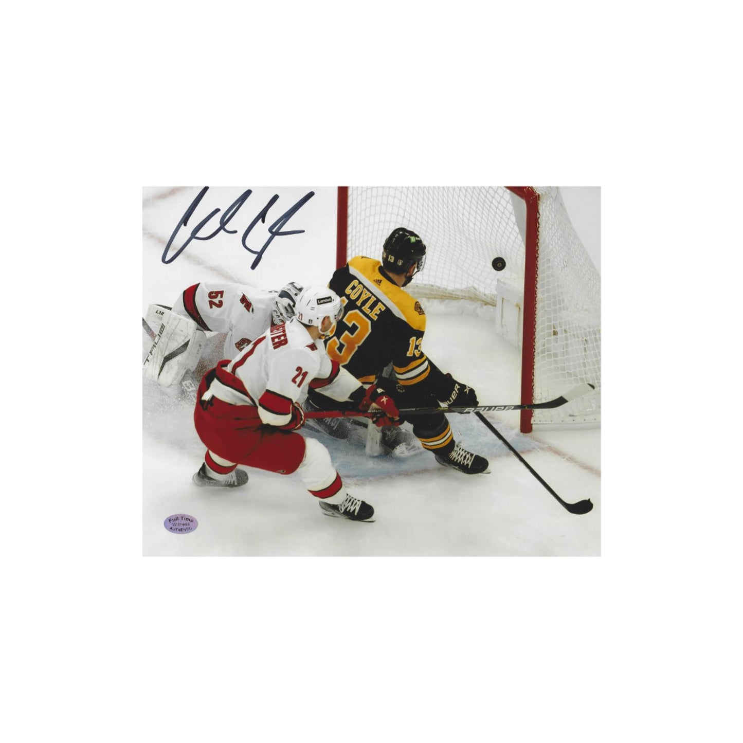 Charlie Coyle Boston Bruins Autographed 8x10 Photo With COA