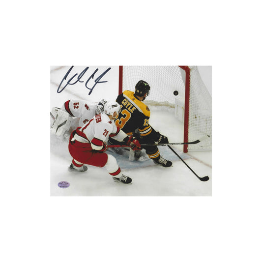 Charlie Coyle Boston Bruins Autographed 8x10 Photo With COA