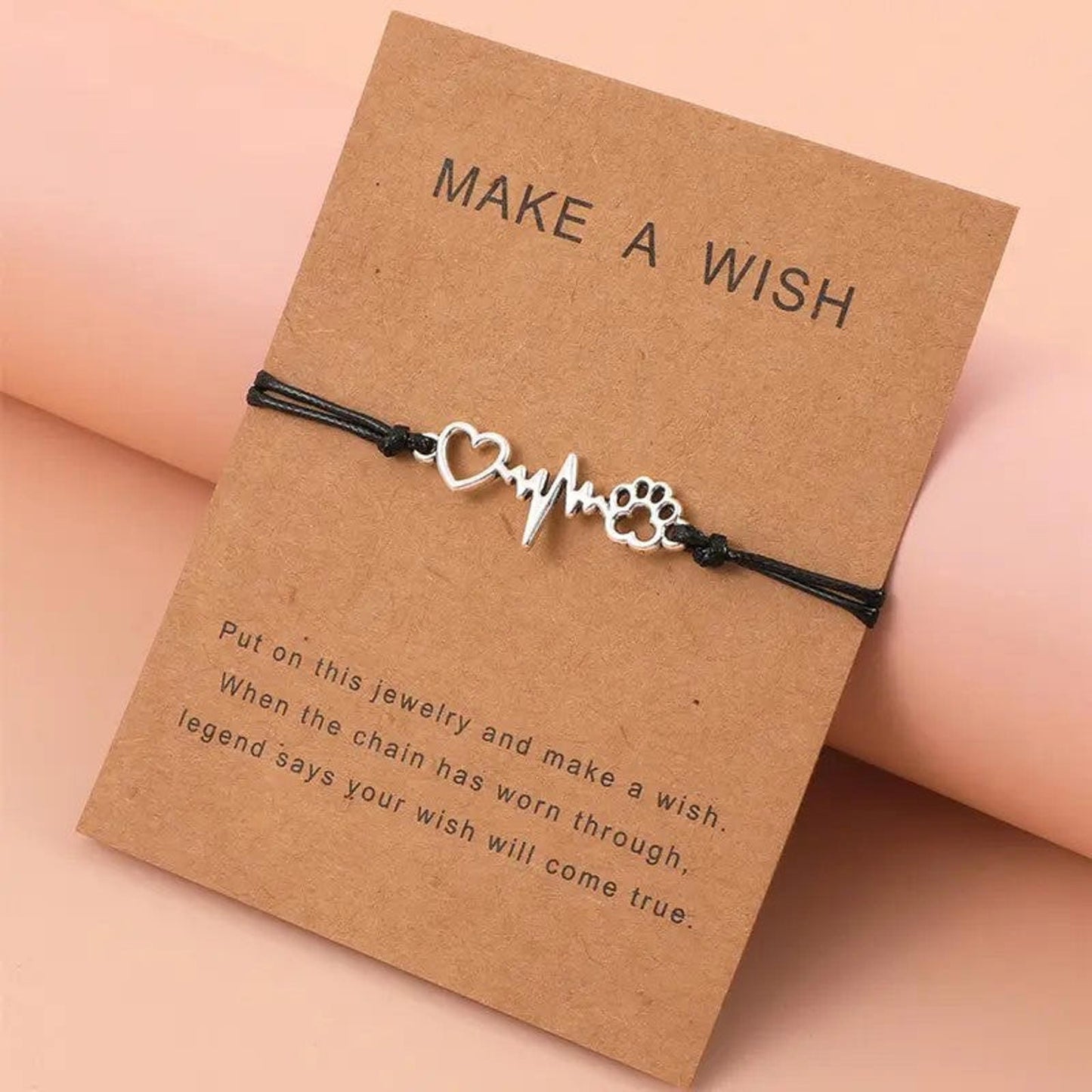 Best Friend Cat and Dog Paw Prints Pendant Charm Bracelet Love Remember Memorial