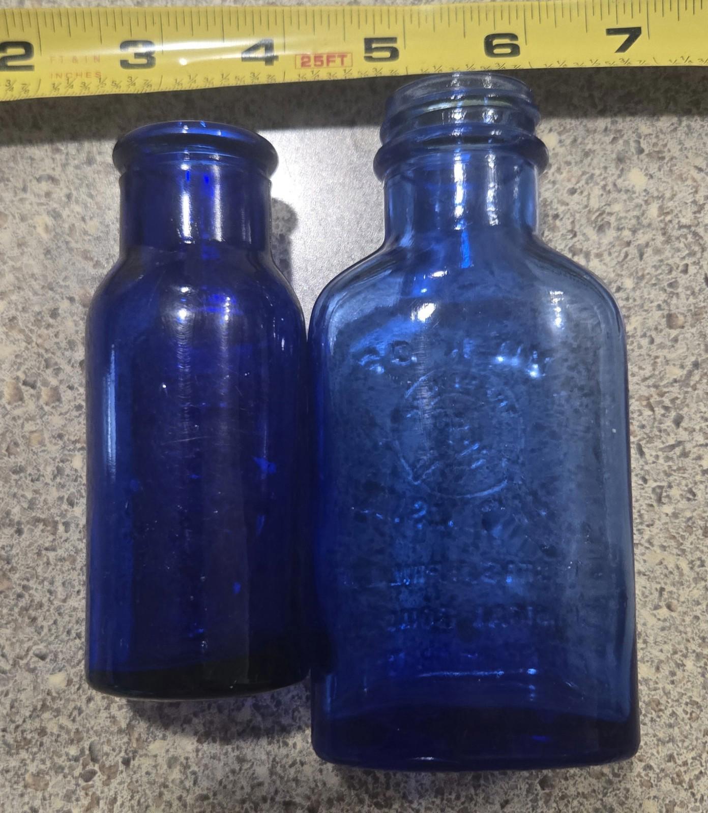 3 PCs Vtg Early 20th Century Bottles Listerine, Milk Of Magnesia, Bromo Seltzer