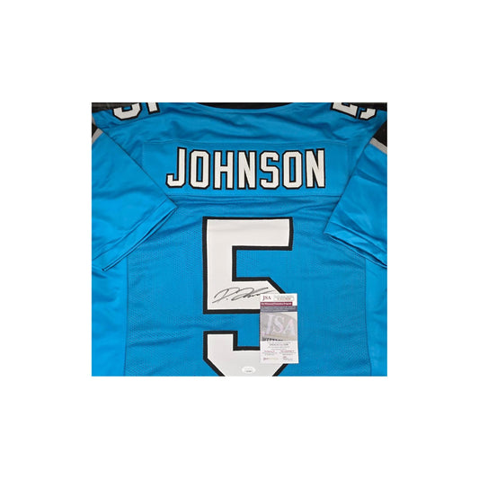 Diontae Johnson Carolina Panthers Autographed Custom Football Jersey coa
