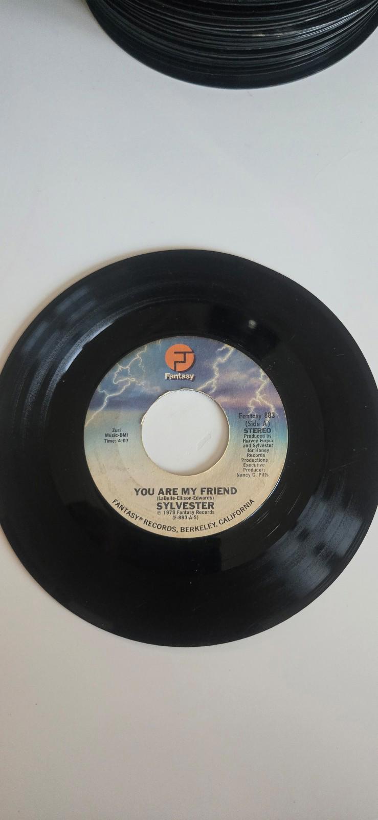 7-inch 45 RPM Vinyl Record "Happiness" "You Are My Friend" By Sylvester