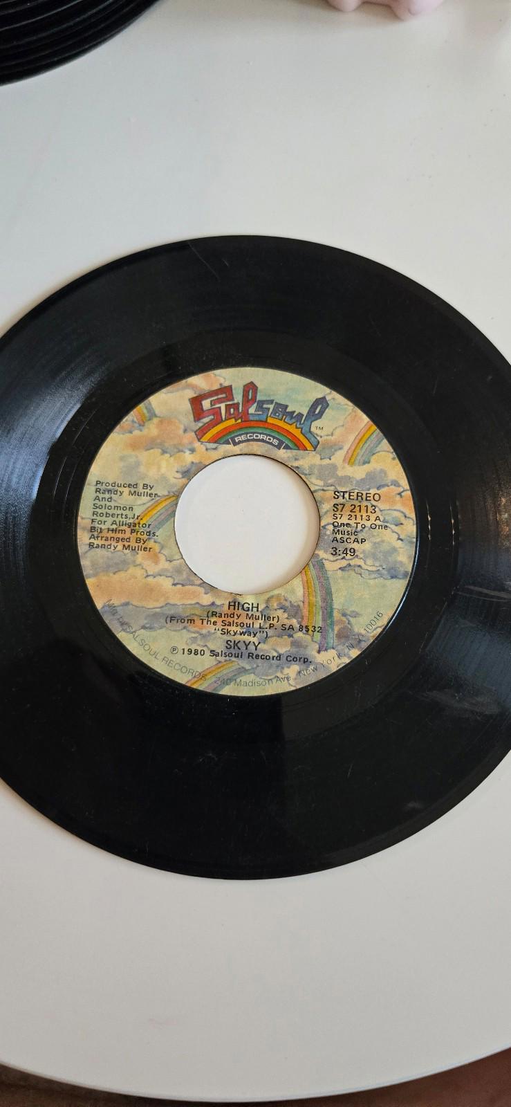 7-inch vinyl record, "Who's Gonna Love Me", & "High" by SKYY