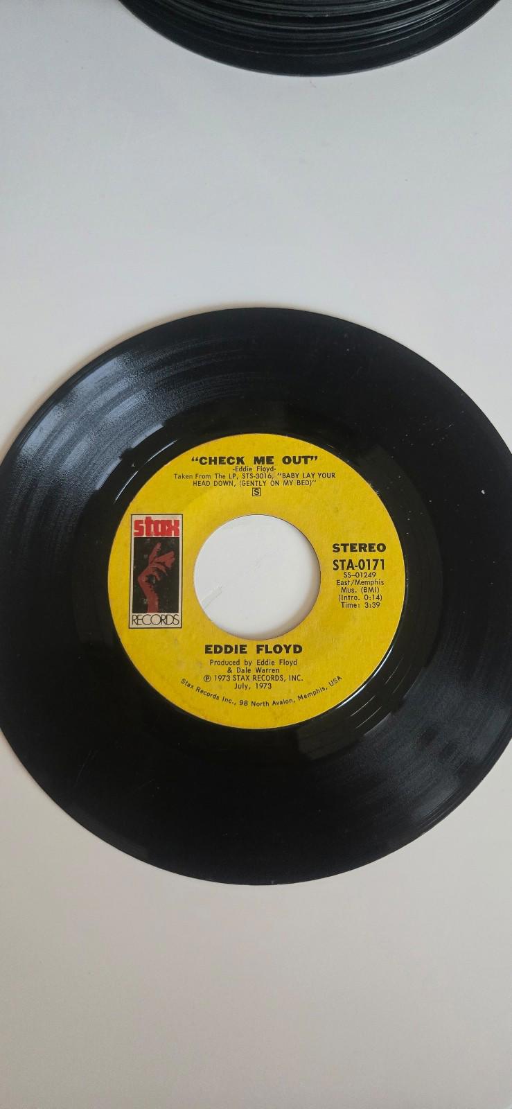 7-inch 45 RPM Vinyl Record "Baby Lay Your Head Down" "Check Me Out," Eddie Floyd