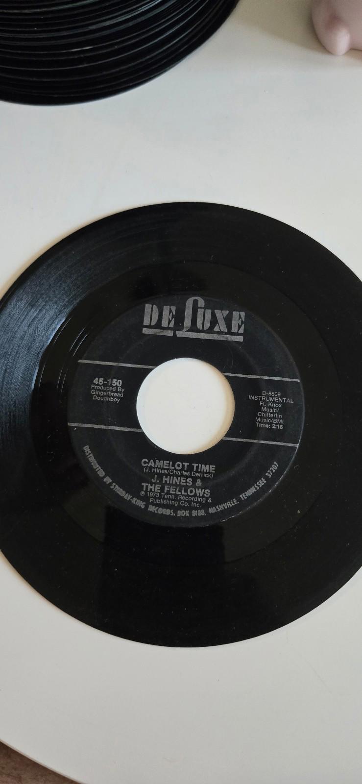 7-inch vinyl 45 RPM LP Victory Strut, Camelot Time  by J. Hines & The Fellows.