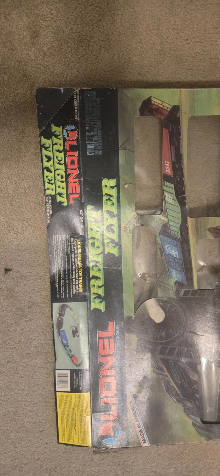 Lionel O27 Guage Freight Flyer 7 Car Electric Train Steam Loco Set/Box