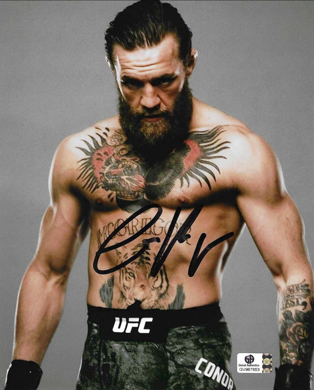 Conor McGregor UFC Autographed 8x10 Photo coa