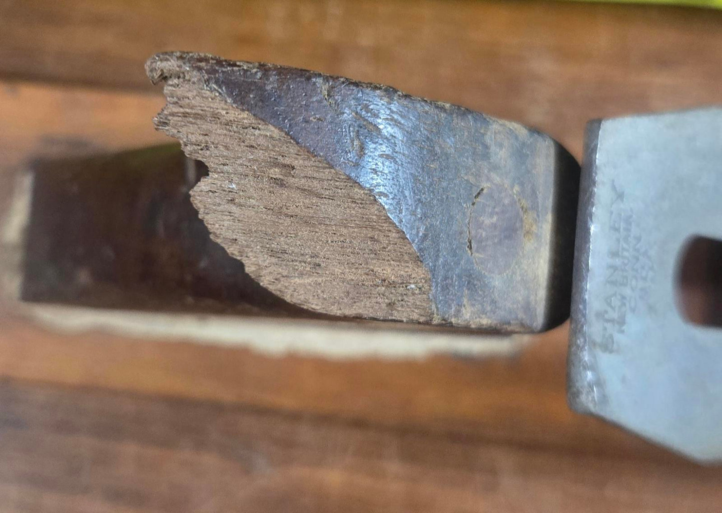 Vintage Wooden Stanley USA Conn. Hand Plane Woodworking Tool