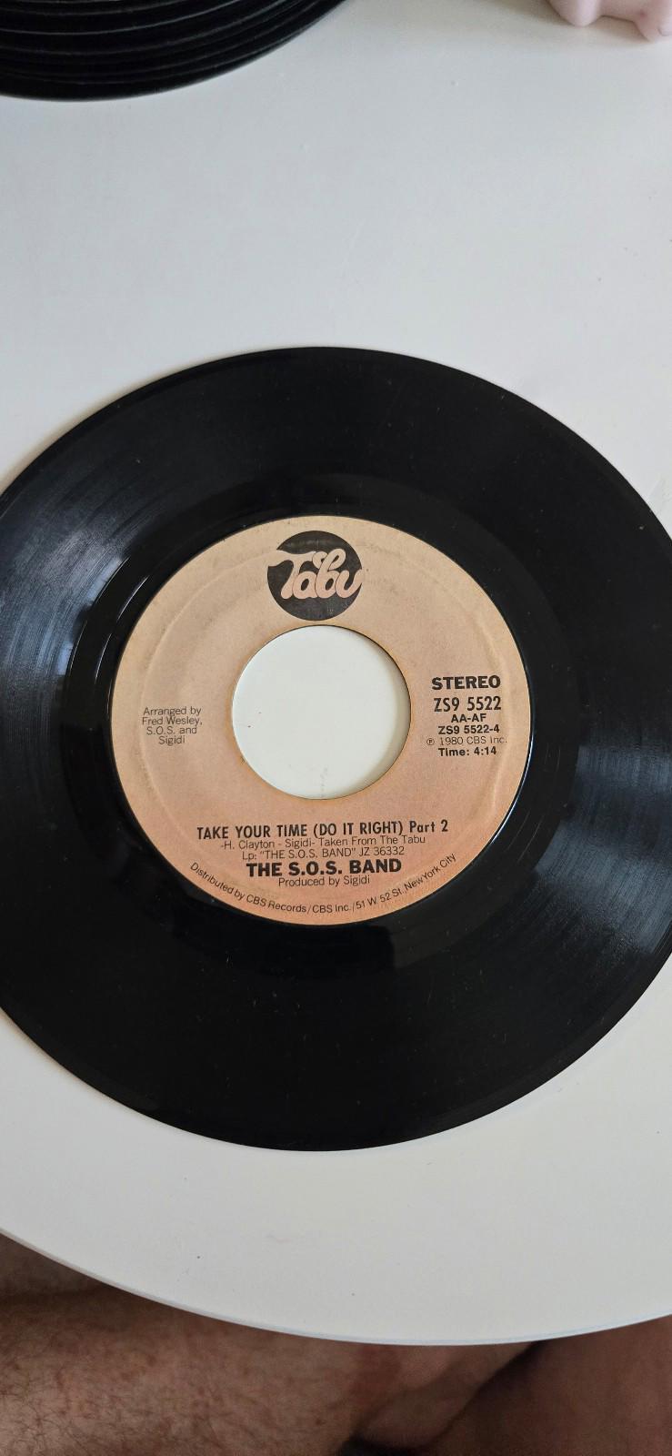 7-inch 45 RPM Vinyl Record "Take Your Time (Do It Right) Part 1&2" The S.O.S.