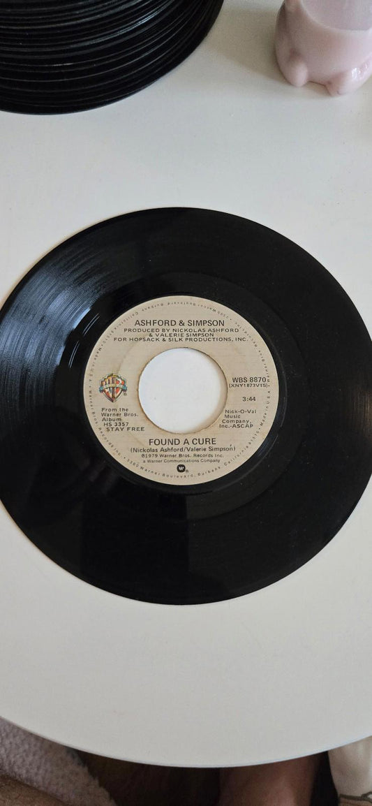 7-inch vinyl record Found a Cure, & You Always Could by Ashford & Simpson.