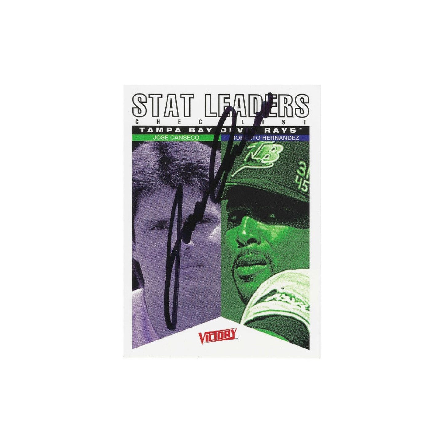 2000 UPPER DECK VICTORY JOSE CANSECO AUTOGRAPHED SIGNED CARD COA