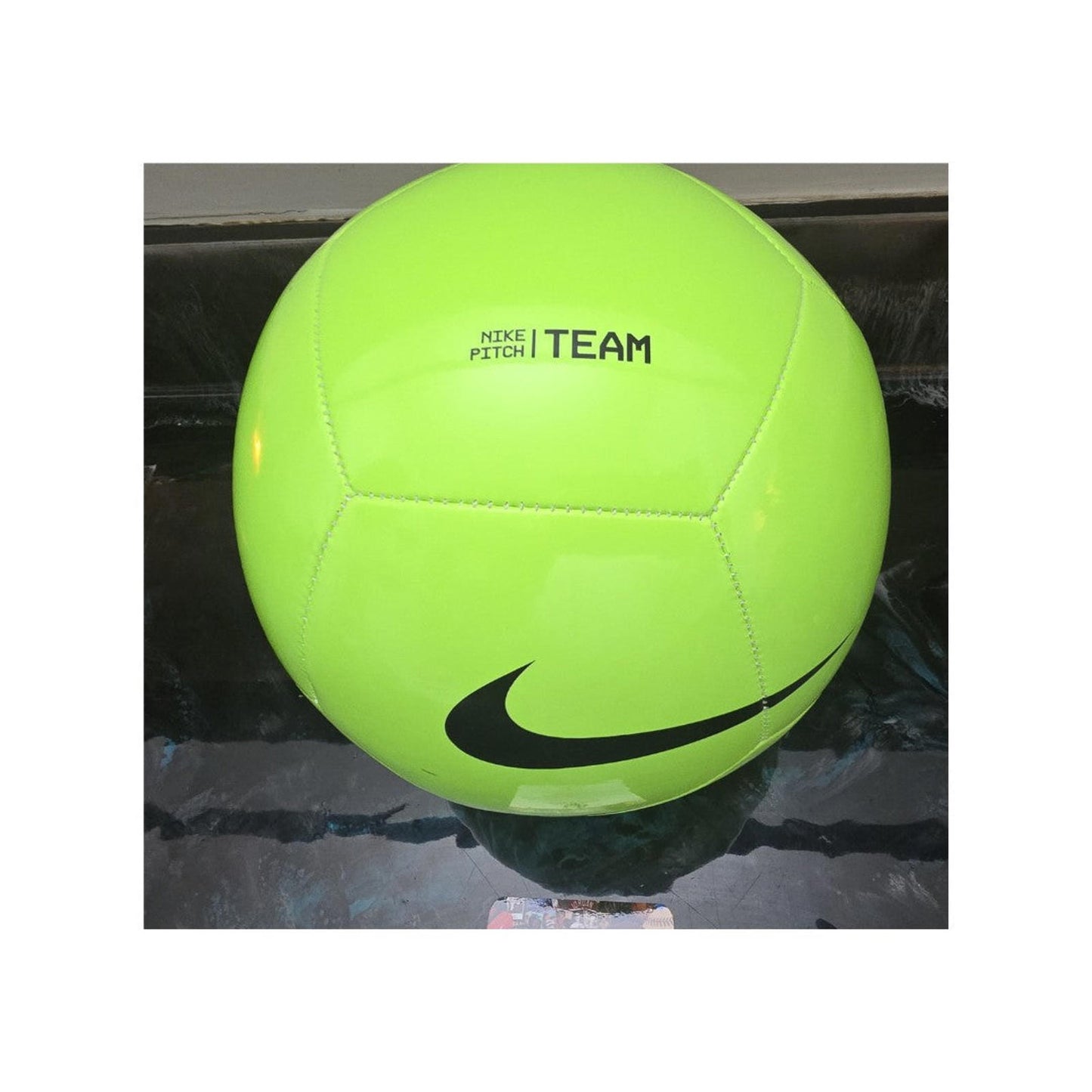Cristiano Ronaldo Al-Nassr Autographed Green Nike Soccer Ball coa