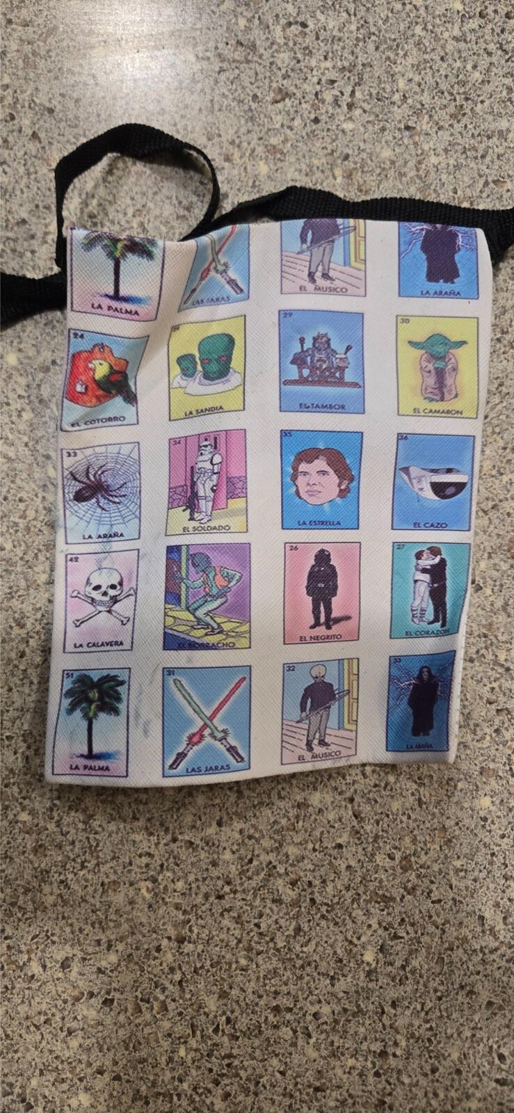 Loteria Cross Body Star Wars Bag Purse Satchel Bingo Holder Strapped