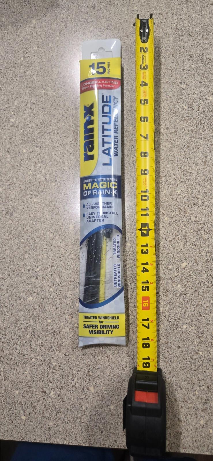 15" Rain-x Latitude Water Repellent Windshield Wiper Blade